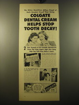 1950 Colgate Ribbon Dental Cream Advertisement - £14.65 GBP