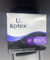 U by Kotex SUPER PLUS Security Tampons unscented 18 ct - $48.51