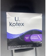 U by Kotex SUPER PLUS Security Tampons unscented 18 ct - £38.24 GBP