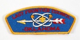 Vintage Last Frontier Council Oklahoma Yellow BSA Boy Scout CSP Shoulder... - $219.43 MXN