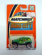 Matchbox Beach 4x4 #46 Hero-City Collection Green Die-Cast Car 2002 - £3.54 GBP