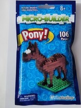 Grin Studios Micro Builder 3D Blocks -Pony! 106 Piece Set! BRAND NEW - $8.80