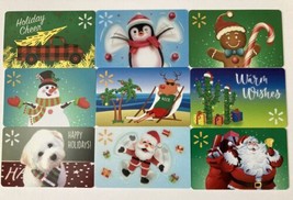 9 Walmart Christmas 2023 Holidays Gift Card Collectible Cards Lot USA Pe... - £7.81 GBP