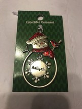 Christmas Tree Ornament Snowman “ Aaliyah” Vintage Rare-Brand New-SHIPS N 24 HRS - $25.15