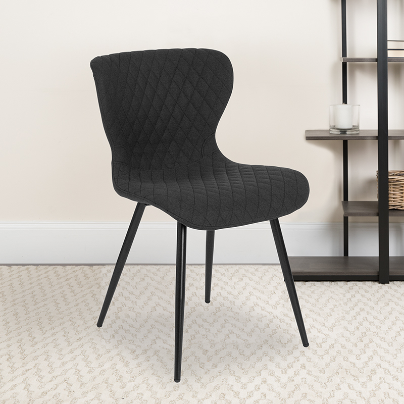 Black Fabric Accent Chair LF-9-07A-BLK-F-GG