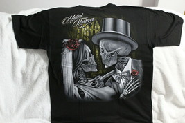 Skeleton Skull Bride And Groom United Forever T-SHIRT Shirt - £9.05 GBP