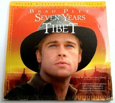 SEVEN YEARS IN TIBET Brad Pitt Laserdisc Movie Deluxe Widescreen LD  - £3.05 GBP