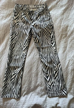 Frame Denim Le High Straight Zebra Print Cropped Jeans Bold Chic Fun Wom... - £40.10 GBP