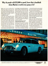 Aston Martin DB5 Vtg Print Ad 8x11 - $15.00