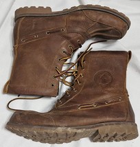 Polo Ralph Lauren Whitsand Brown Leather Duck Boots Brown Mens Size 10D - $39.95
