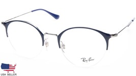 New Ray Ban RB3578V 2906 Gunmetal /DARK Shiny Blue Eyeglasses 50-22-145 B47mm - £54.04 GBP