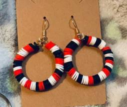 White, Red and Blue Earrings - €5,12 EUR