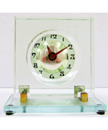 Waltham Art Deco Crystal Glass and Chrome 8-Day Desk Clock - €139,99 EUR