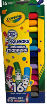 Crayola Broad Tip 16 Markers Pip-Squeaks  Washable Markers   - - £5.16 GBP