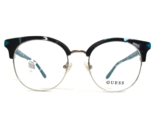 Guess Eyeglasses Frames GU2671 089 Black Blue Tortoise Silver Round 49-1... - $65.36
