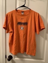 Vintage Nike Boys Sizee Large T-Shirt Illinois Basketball Short Sleeve S... - $22.54