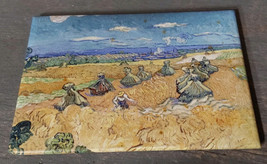 Wheat Fields w Reaper Van Gogh Refridgerator Magnet Toledo Museum of Art... - $12.64