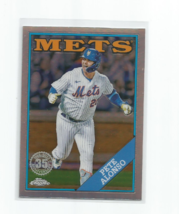 Pete Alonso (Mets) 2023 Topps Chrome 35th Anniversary Insert Card #88BC-6 - £4.01 GBP