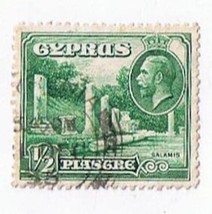 Cyprus King George V 1/2 Piastre Stamp Used VG  - $0.98