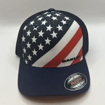 New Limited OAKLEY INDY Stretch USA American Flag Fitted Mesh Hat/Cap S/... - £20.32 GBP