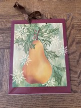 Pear Snowflake Christmas Gift Bag - $9.78