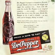 1947 Dr Pepper Soda Pop Advertisement Vintage Drink A Bite To Eat Bevera... - €21,44 EUR