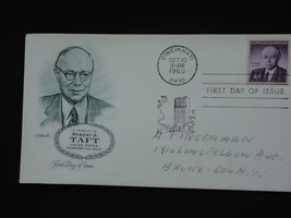 1960 Robert Taft First Day Issue Envelope Stamp Ohio Senator - £1.99 GBP