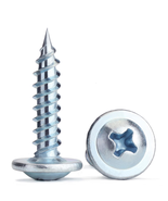 #8×3/4 Inch Silver Self-Tapping Wood Screws - 300 Pcs for Metal and Wood - $21.92 CAD