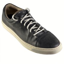 Men&#39;s Shoes SEVEN 91  Black Trainer Leather Sneaker Skater Shoe  Size 12M - £16.47 GBP