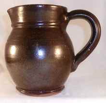 1938 Redware Glazed Bulbous Shaped Pitcher Thomas Stahl Made for Gertrud... - $477.00