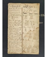 1841 antique MATH CYPHER PENMANSHIP lancaster pa LEVI McHUGH fraktur alp... - £311.66 GBP