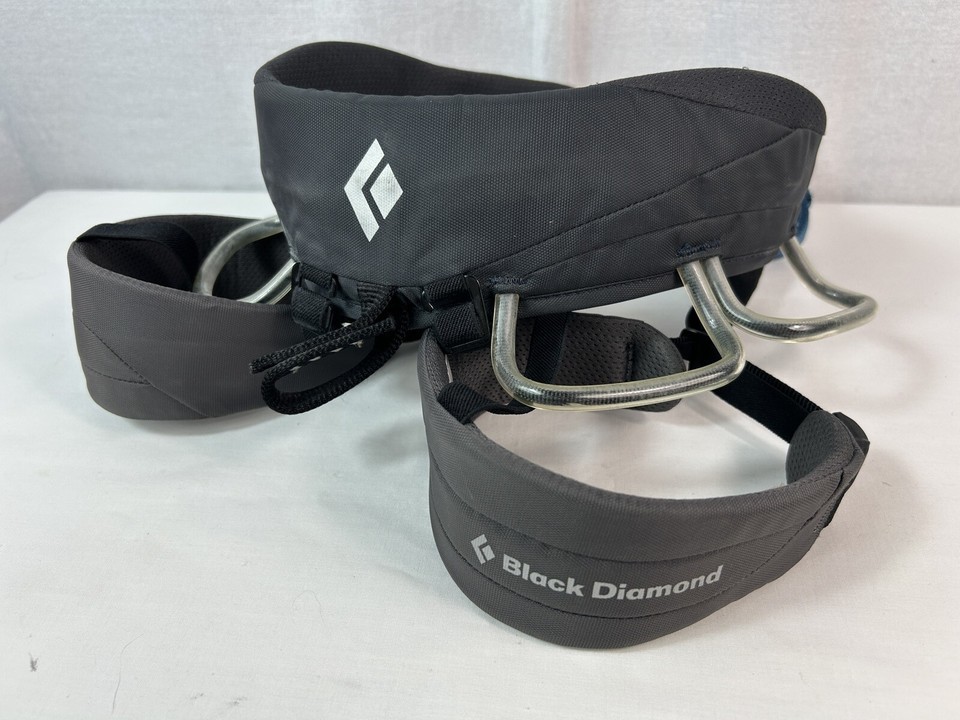 Black Diamond Momentum Rock Climbing Type C Harness 93634 Grey Mens Size... - $29.99