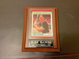 DISPLAY CASE/PLAQUE 1988 Fleer Baseball Record Setters - #25 Mark McGwire - $4.99