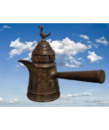 Vintage Coffee Maker Pot Brass Dallah Middle Eastern Arab Islamic Oman P... - €32,16 EUR