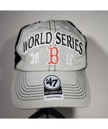 MLB Boston Red Sox 2018 World Series 47 Brand Adjustable Gray Black Mesh... - £14.98 GBP