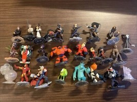 Lot Of Disney Infinity Figures Pixar, Star Wars, Marvel, Pirates, 27 Items - £39.81 GBP