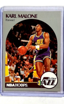 1990 1990-91 NBA Hoops #292 Karl Malone HOF Utah Jazz Basketball Card - £1.26 GBP