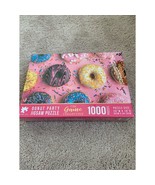 1000 Piece The Game Collective Donut Party Jigsaw Puzzle 26&quot; X 19&quot; Fun F... - $9.49