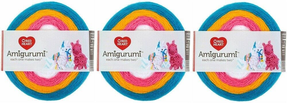 (3 Ct) Red Heart Amigurumi Yarn Kit - LARRY & LINDA LLAMA - $23.75