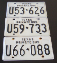 Your Choice From 3 Texas License Plates Issued 1976 - 1984 Barn Finds - £10.79 GBP