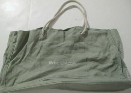 Avon Liiv Botanicals Green Linen Shopping Tote Bag, Discontinued - $10.81