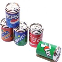 Soft Drink Cans 5-pak Soda D4011 Pop Minimum World Dollhouse Miniature - $2.60