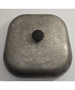 Vintage Aluminum Square Rounded Corners Knob 10 1/2&quot; Round Replacement L... - $352.39 MXN