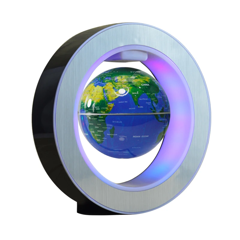 4 inch LED Night Lights Globe Magnetic Floating Geography Levitating Rot... - £35.33 GBP+