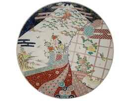 Antique 21.5&quot; Meiji Period Japanese Imari Charger - £919.15 GBP