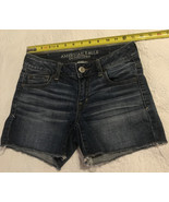 American Eagle Shortie Jr. Wm. 27&quot;W Super Stretch Denim Blue Jean Short ... - $26.77 CAD