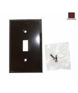 Mulberry 82071 1-Gang Standard-Size Toggle Switch Wall plate Smooth Brown - $16.10 CAD