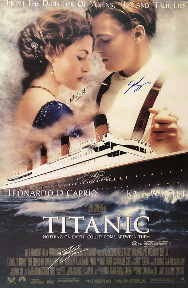 Titanic Signed Movie Poster - $180.00