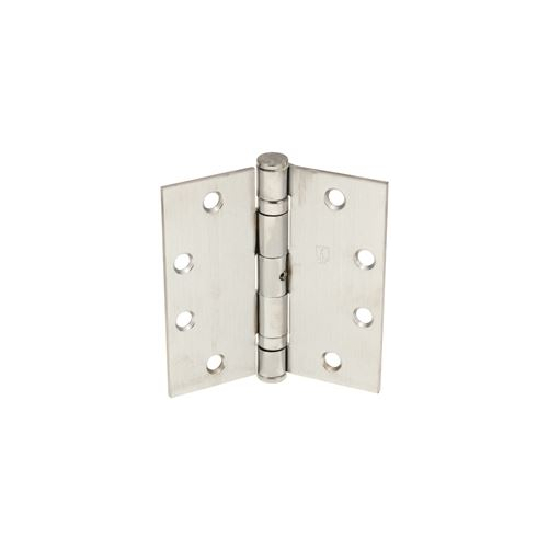 4.5 in. Full Mort Ball Bearing Temp Hinge Dull Chrome - Pack of 3 - $43.48