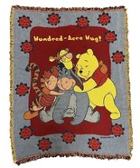 Disney Throw Blanket Pooh  &quot;Hundred - Acre Hug!&quot; 46X60 Beacon Woven Tape... - $54.99